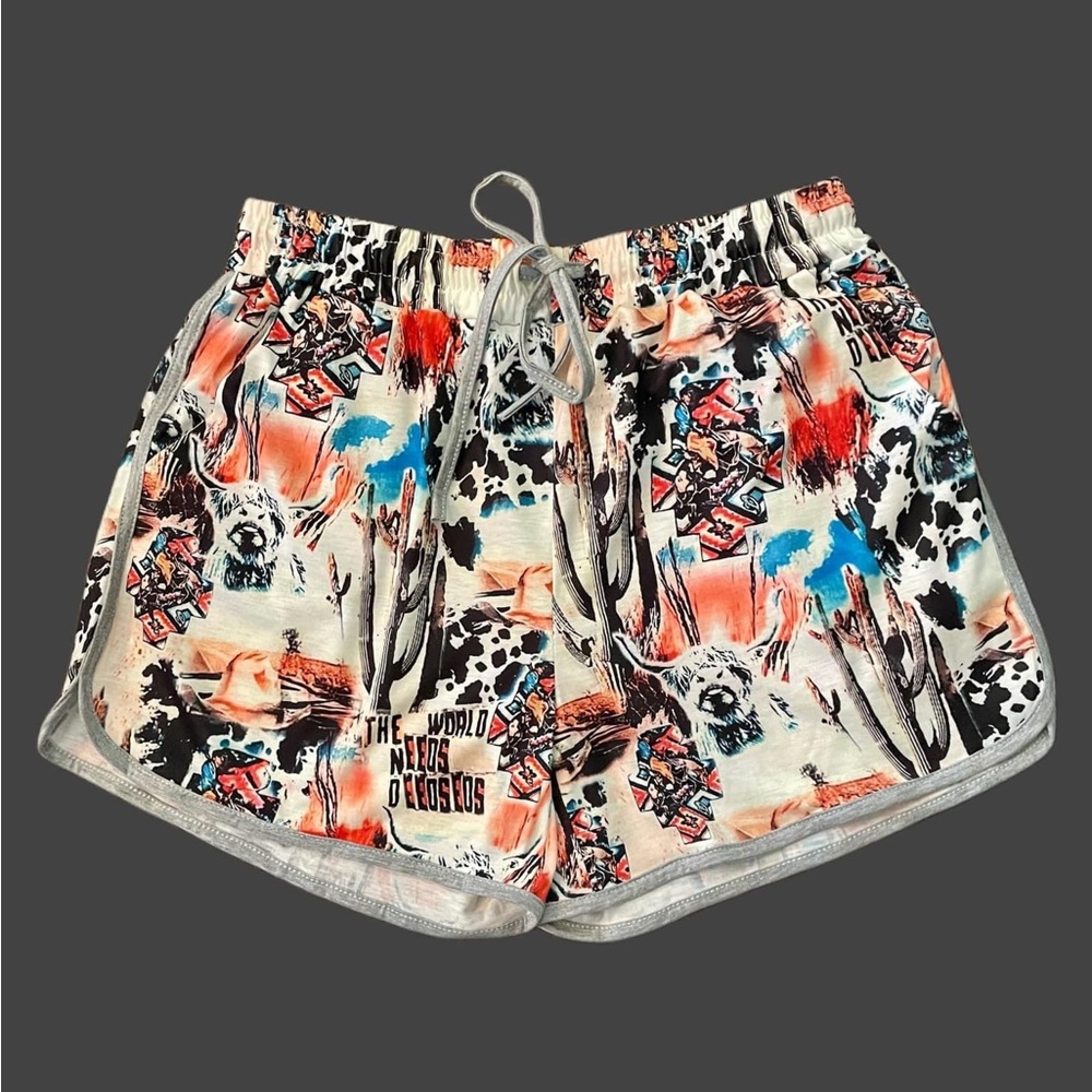 Howdy Partner Drawstring Shorts - Picture 2 of 10